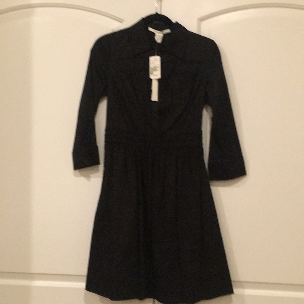 Diane vonFurstenberg Black Phool gypsy Shirtdress